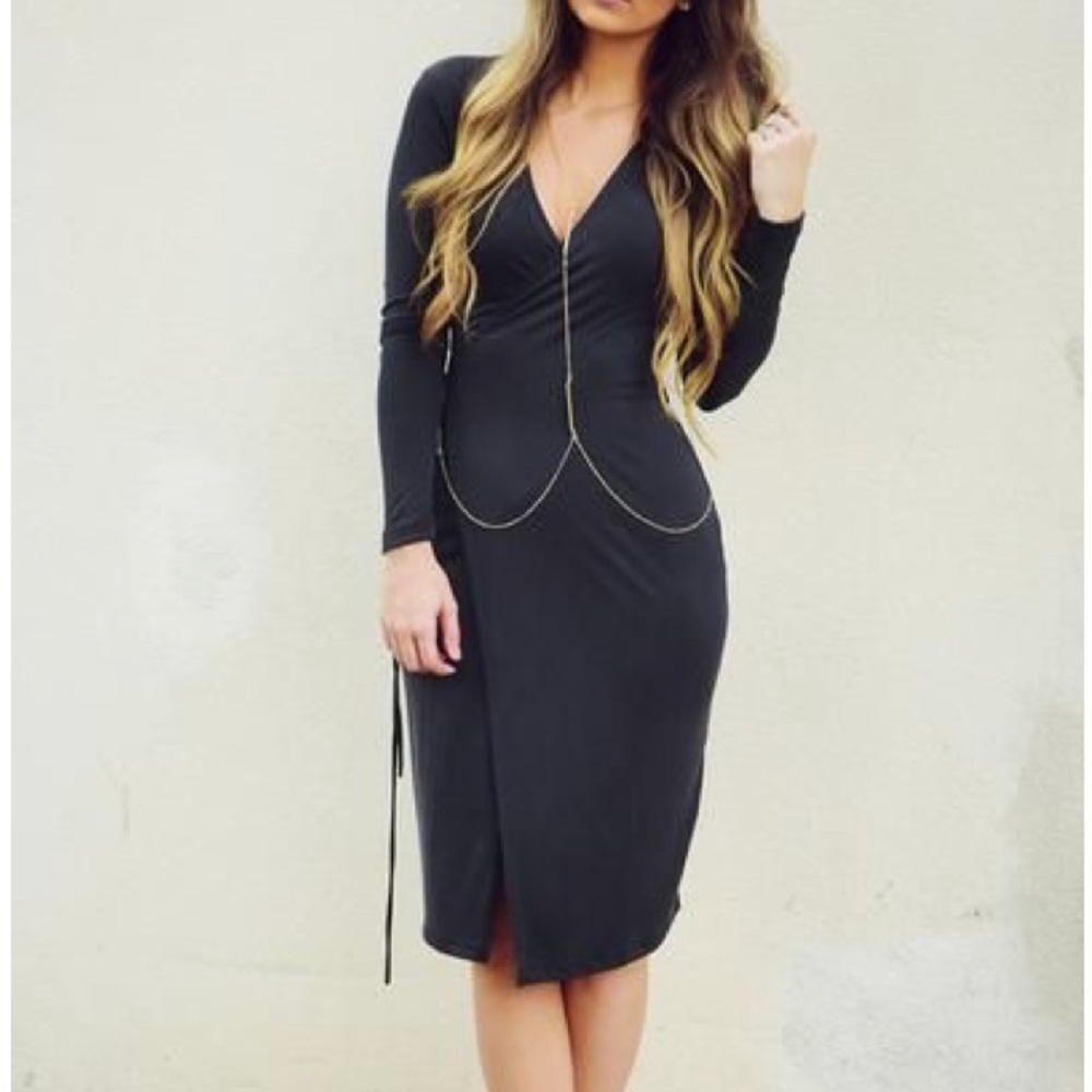 Long Sleeve wrap dress